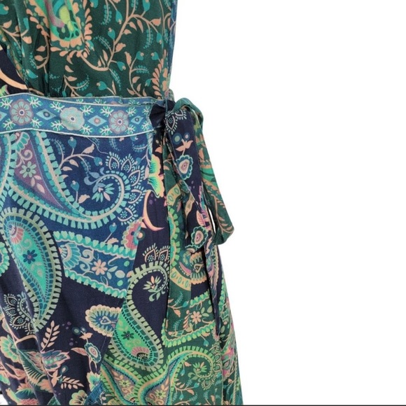 NWT FARM RIO ANTHROPOLOGIE WRAP MIDI DRESS - Picture 5 of 16